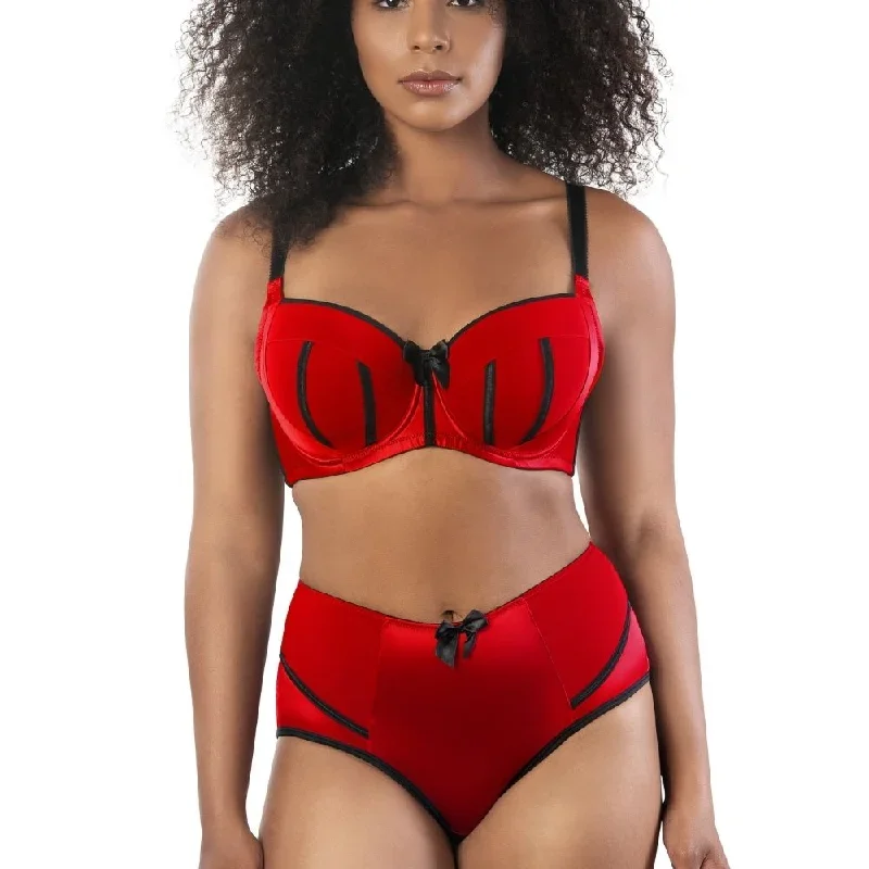 Parfait Charlotte Red Balconette Bra 6901