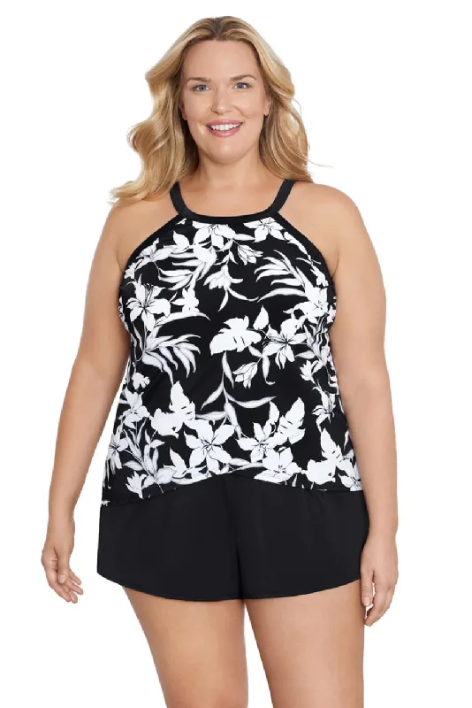 Penbrooke Nightshade High Neck Tankini