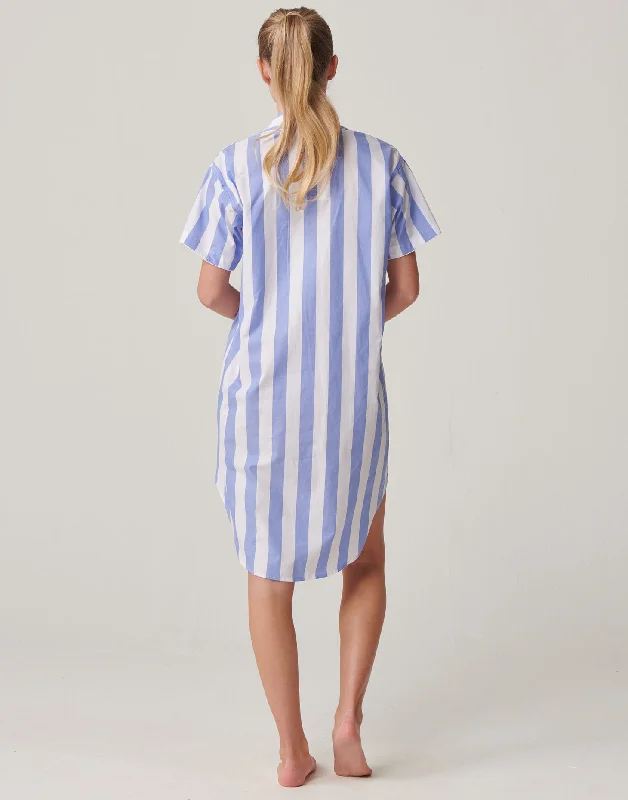 womens-crisp-cotton-short-sleeve-nightshirt-boat-blue-stripe